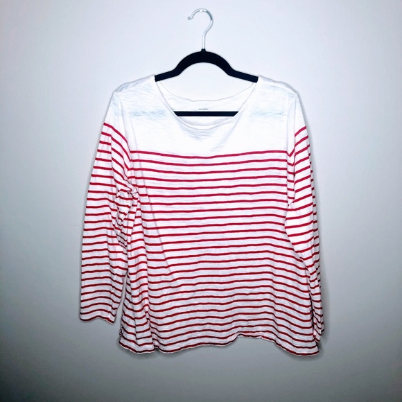 Old Navy Tops - 💍 Old Navy Boatneck 3/4 Striped Plus Size Top 2X